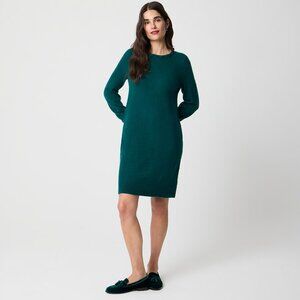 J. Crew Ruffleneck Sweater-Dress in Extra-Soft Yarn M
